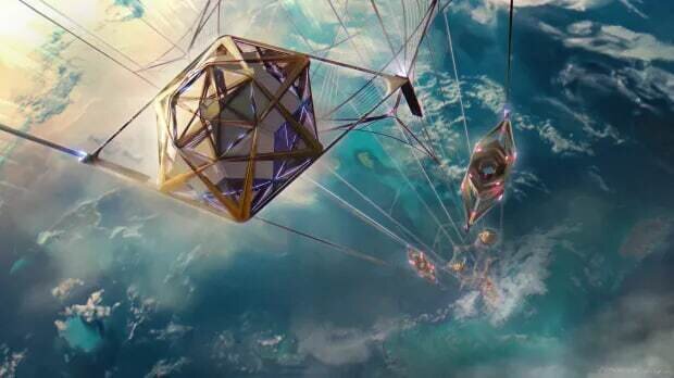 (تصاویر) نقشه جاهطلبانه یک معمار برای ساخت آسانسور فضایی ساخت آسانسور فضایی