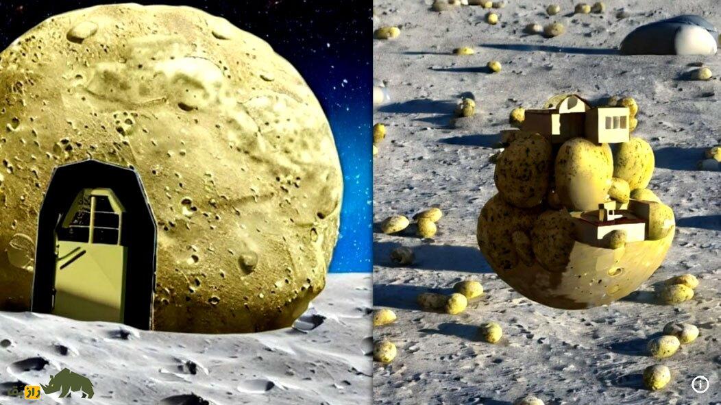 خانه ساختن در ماه با بتن ساخته شده از سیب زمینی