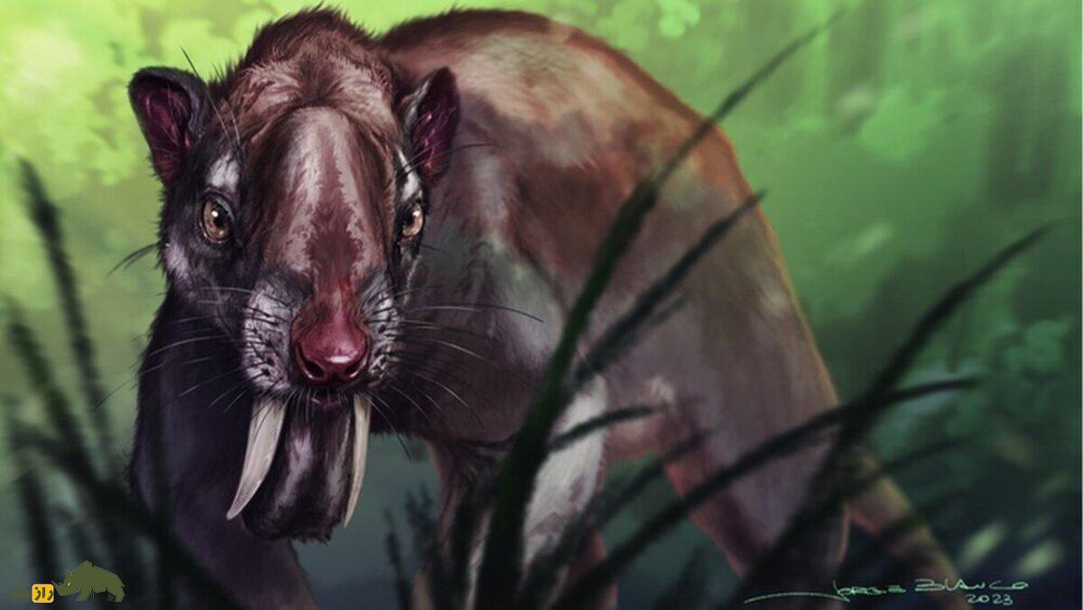 (تصاویر) هولناک‌ترین شکارچی عصر حجر؛ یک هیولای ۱۰۰ کیلیویی با خنجری در دهانش!