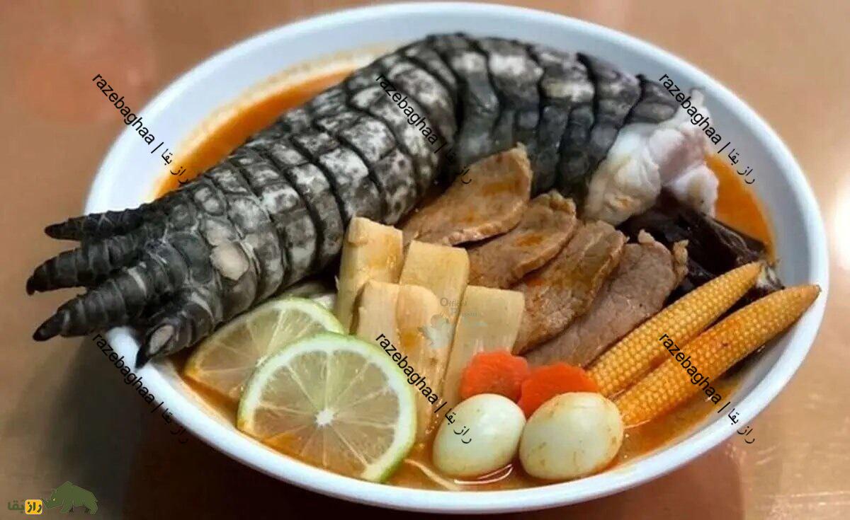 «گودزیلا»؛ غذای بسیار محبوب تایوانی‌ها که با پای کروکودیل درست می‌شود