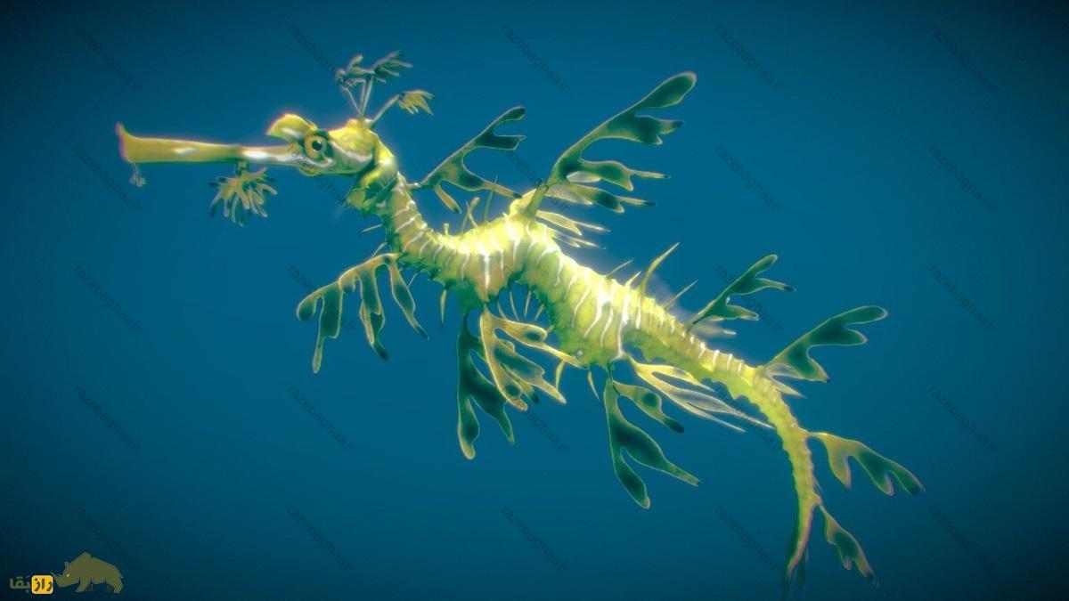 اژدهای دریایی برگدار؛ نوعی ماهی که معده و فلس ندارد و کاملا شبیه گیاه است اژدهای دریایی برگدار؛ نوعی ماهی که معده و فلس ندارد و کاملا شبیه گیاه است