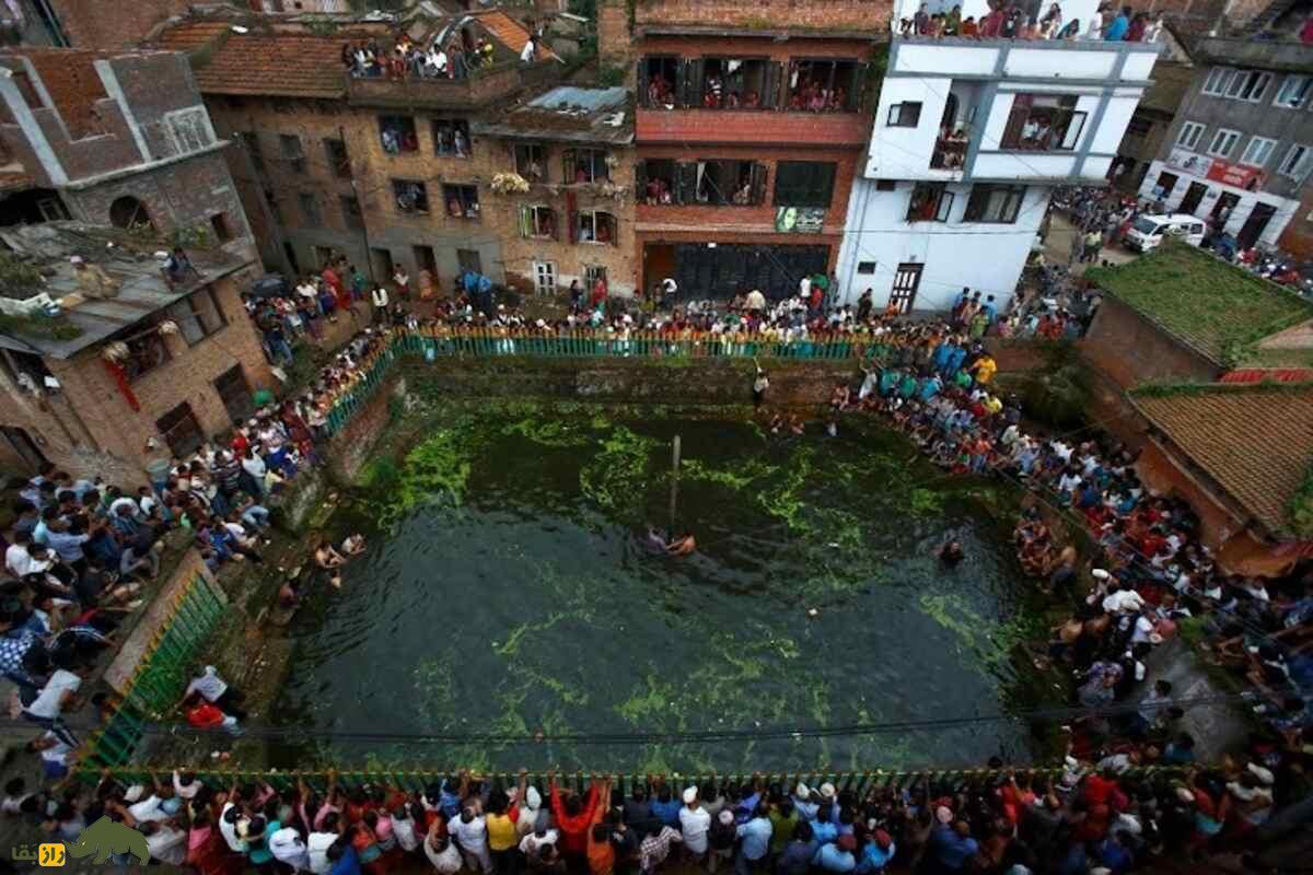 جشنواره بز خکانا؛ آیینی بحثبرانگیز برای خفه کردن بز در نپال جشنواره بز خکانا؛ آیینی بحثبرانگیز برای خفه کردن بز در نپال