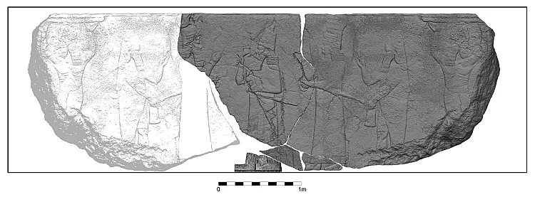 نقش برجسته‌ای ۲۷۰۰ ساله از خدایان آشوری در نینوا کشف شد
