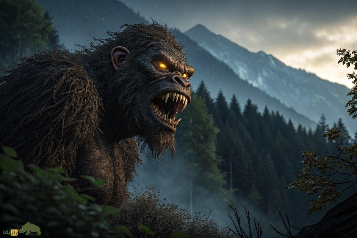 الازنگی؛ موجودی آدمخوار در افسانههای بختیاری با بدنی سیاه و پرمو که شبها به شکار انسان میپردازد الازنگی