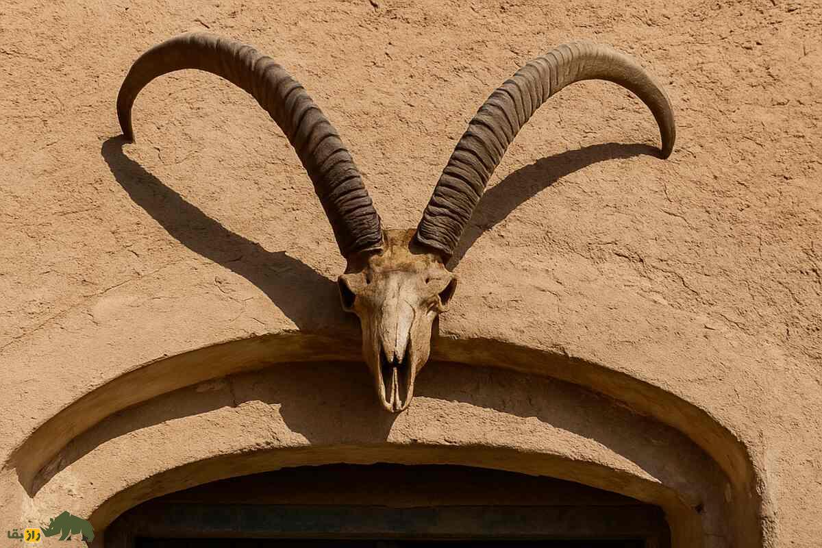 قدرت شاخ بز؛ چرا در روستاهای ایران بالای در ورودی خانه‌ها شاخ بز نصب می‌کنند؟