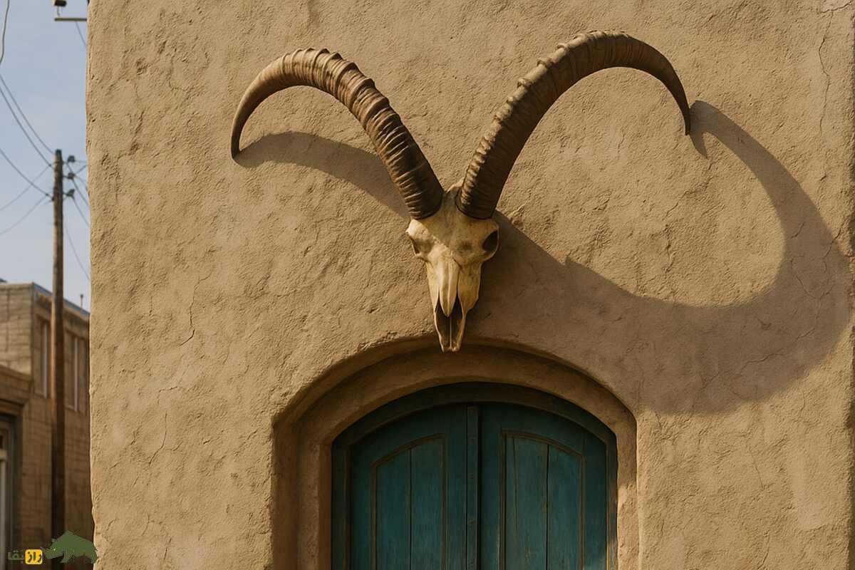 شاخ بز روی سردر خانهها؛ کاربرد عجیب شاخ بز در ایران برای دفع چشمزخم و جذب انرژی مثبت شاخ بز روی سردر خانهها؛ کاربرد عجیب شاخ بز در ایران برای دفع چشمزخم و جذب انرژی مثبت