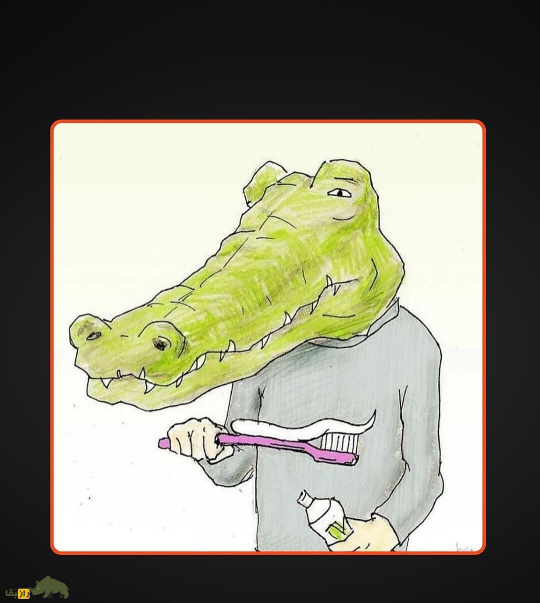 اگر انسان مانند تمساح پوزه داشت چی میشد؟ انسان با پوزه تمساح