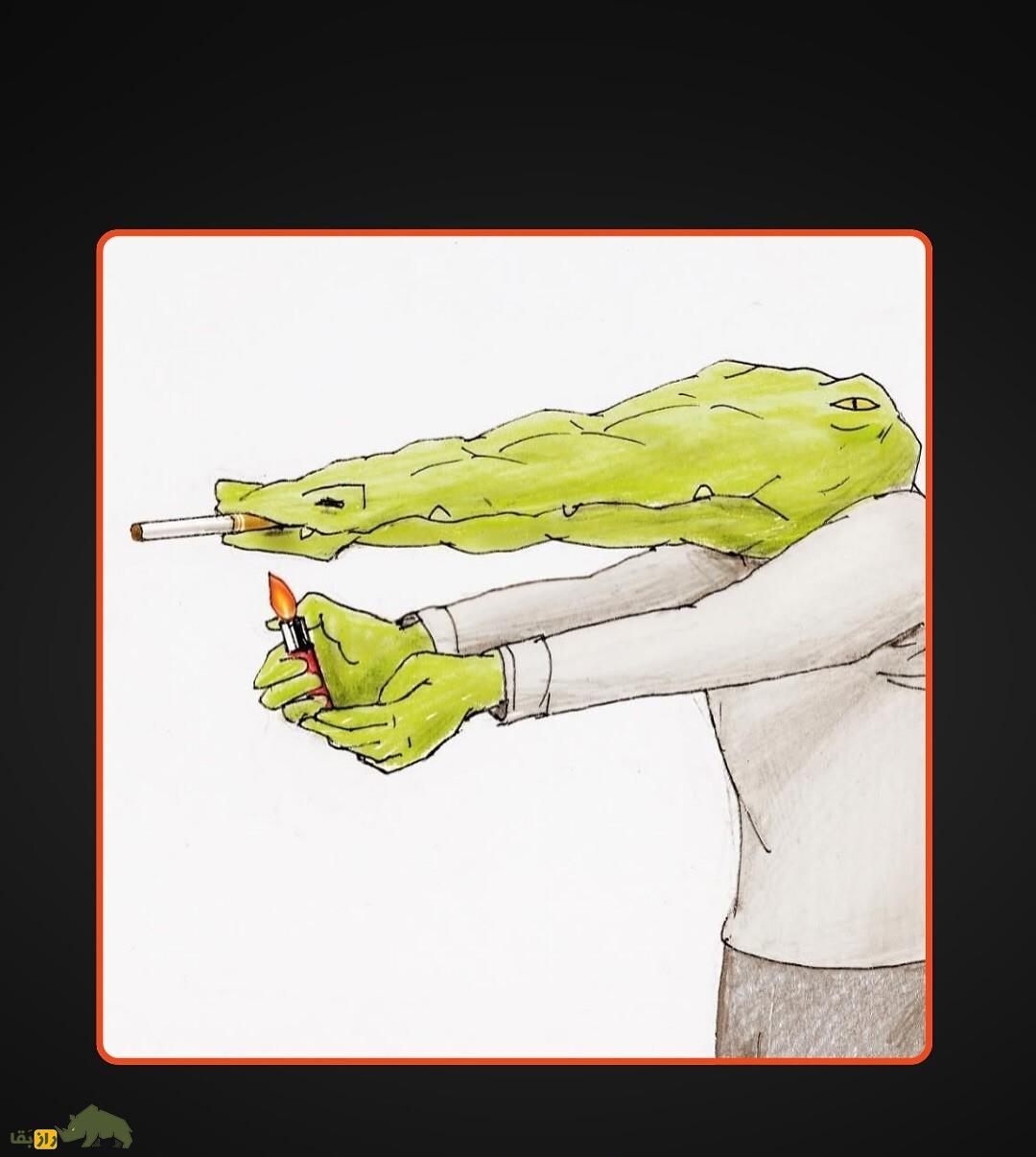 اگر انسان مانند تمساح پوزه داشت چی میشد؟ انسان با پوزه تمساح