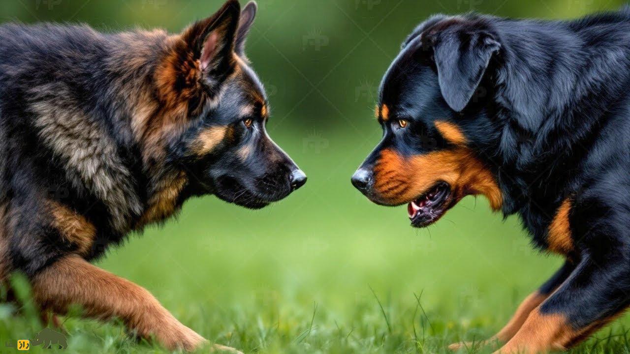 نبرد هولناک روتوایلر و ژرمن شپرد: کدام سگ نگهبان پیروز نبرد خواهد شد؟ روتوایلر و ژرمن شپرد
