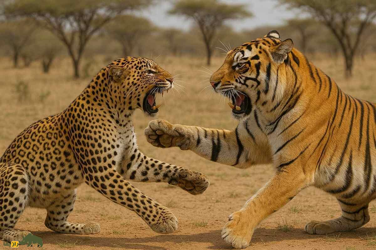 ببر قوی‌تر است یا پلنگ و در جنگ تن به تن این دو شکارچی حیات‌وحش کدام پیروز می‌شود؟