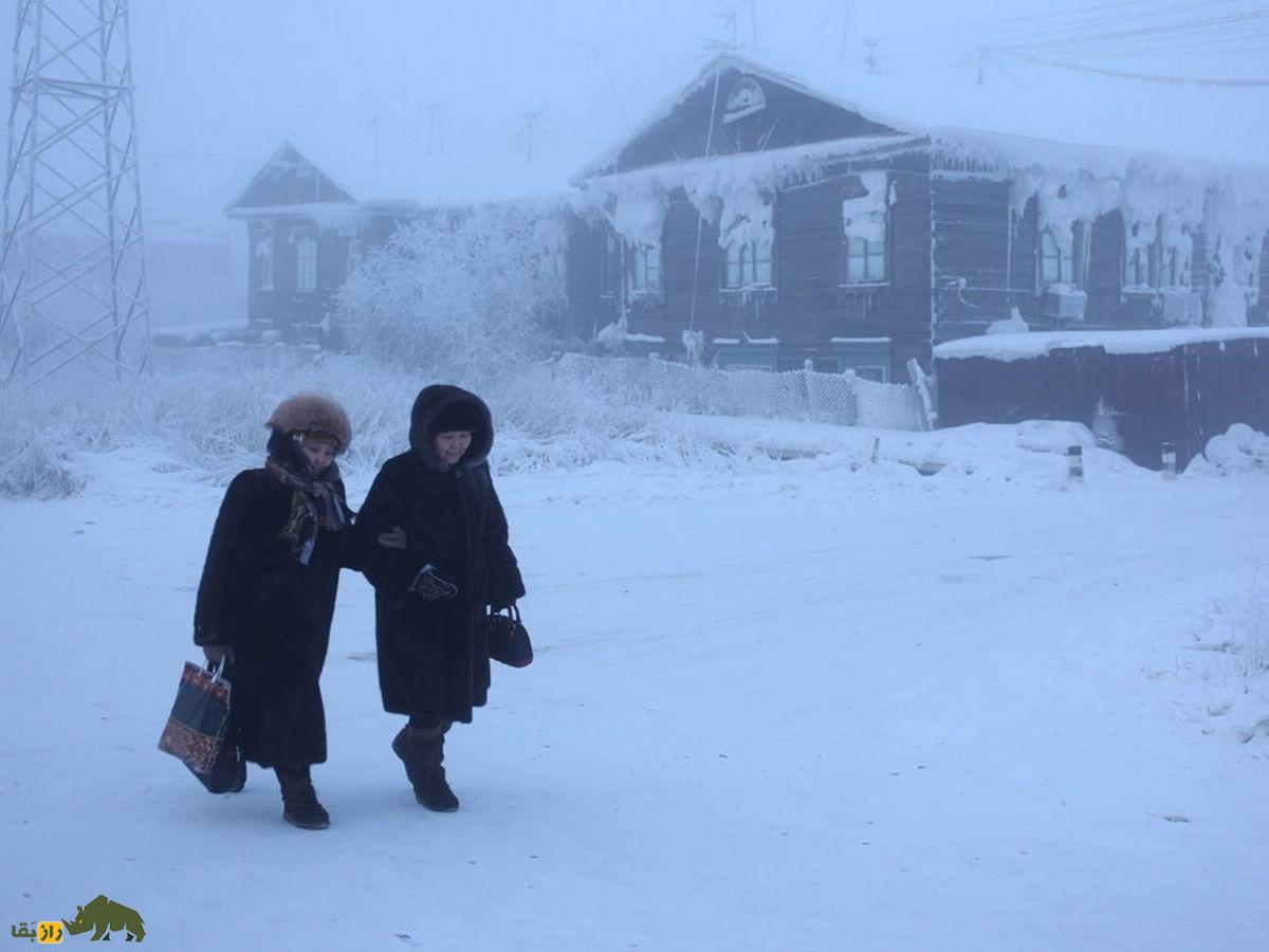 اُیماکُن؛ سردترین نقطه مسکونی جهان با دمای منفی ۹۰ درجه که برای کندن قبر باید چند روز آتش روشن کرد و خاک را ذوب کرد اُیماکُن