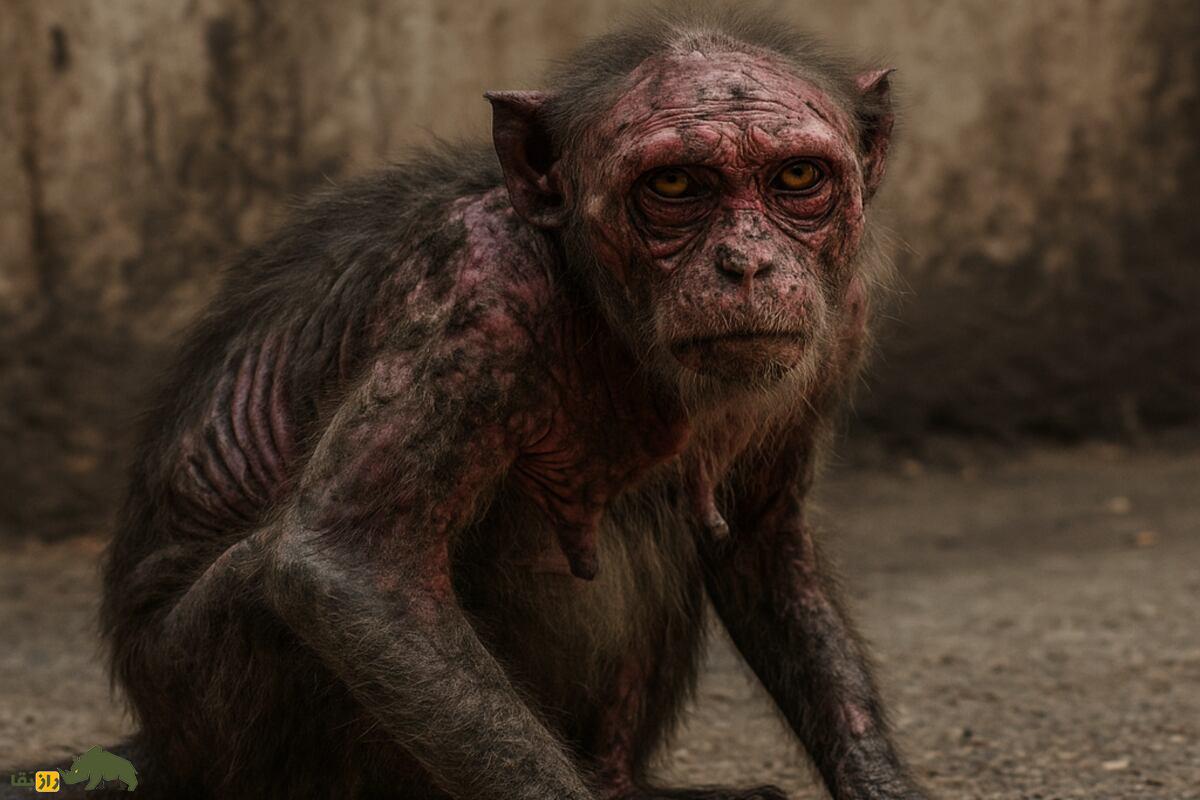 میمونهای خیابانی بیمار هند با پوست زخمی و موهای ریخته؛ چهرهای ترسناک و واقعی از رنج و بیماری میمونهای خیابانی بیمار هند با پوست زخمی و موهای ریخته؛ چهرهای ترسناک و واقعی از رنج و بیماری