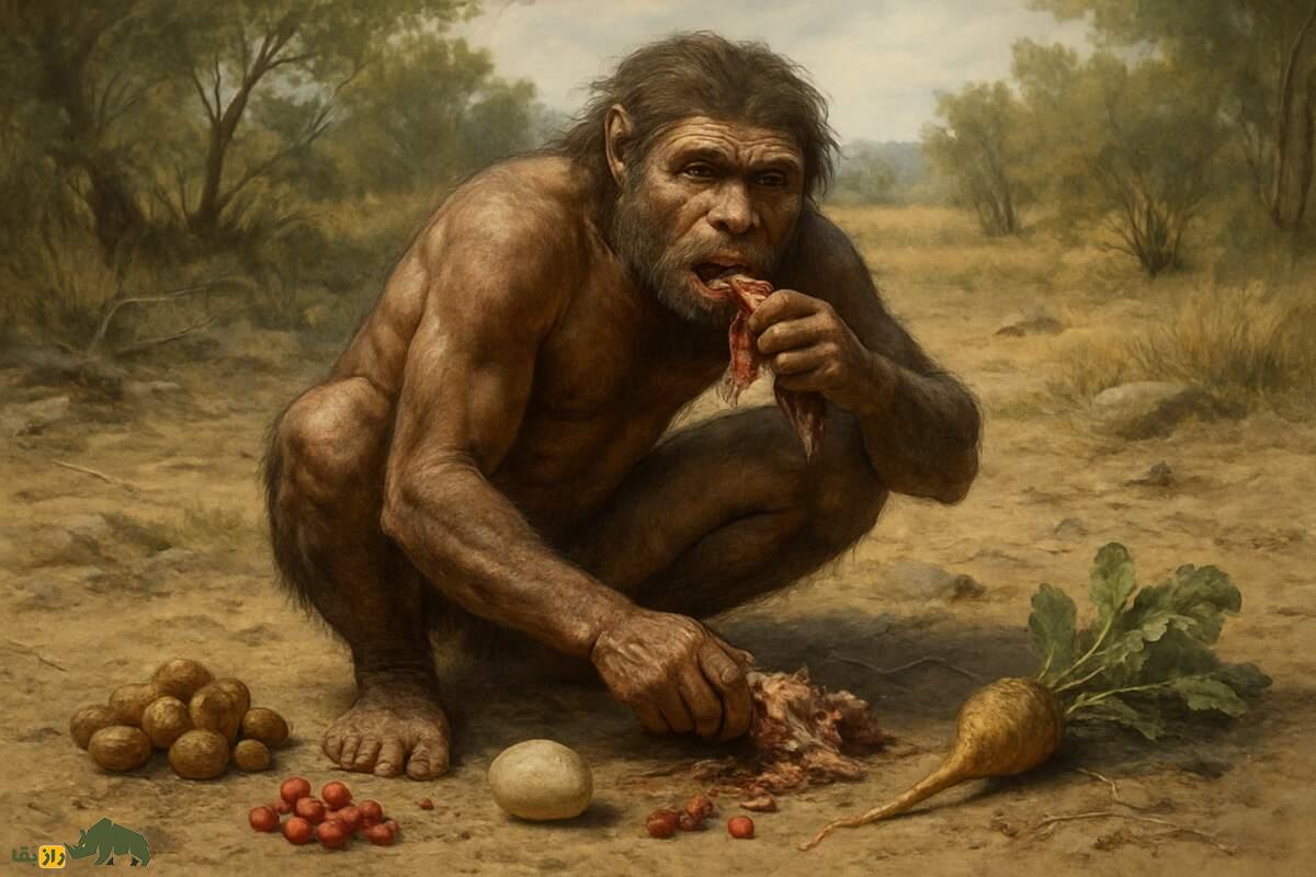 رژیم غذایی انسان‌های اولیه پیش از اختراع آتش؛ از تغذیه خام تا لاشه‌خواری در مسیر تکامل بشری