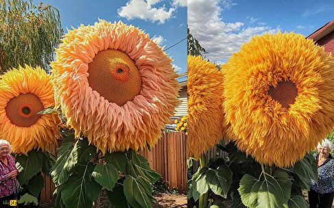 آفتابگردان خرسی؛ گل معروف به «خرس پشمالو» که گلبرگ‌های خوراکی‌ دارد