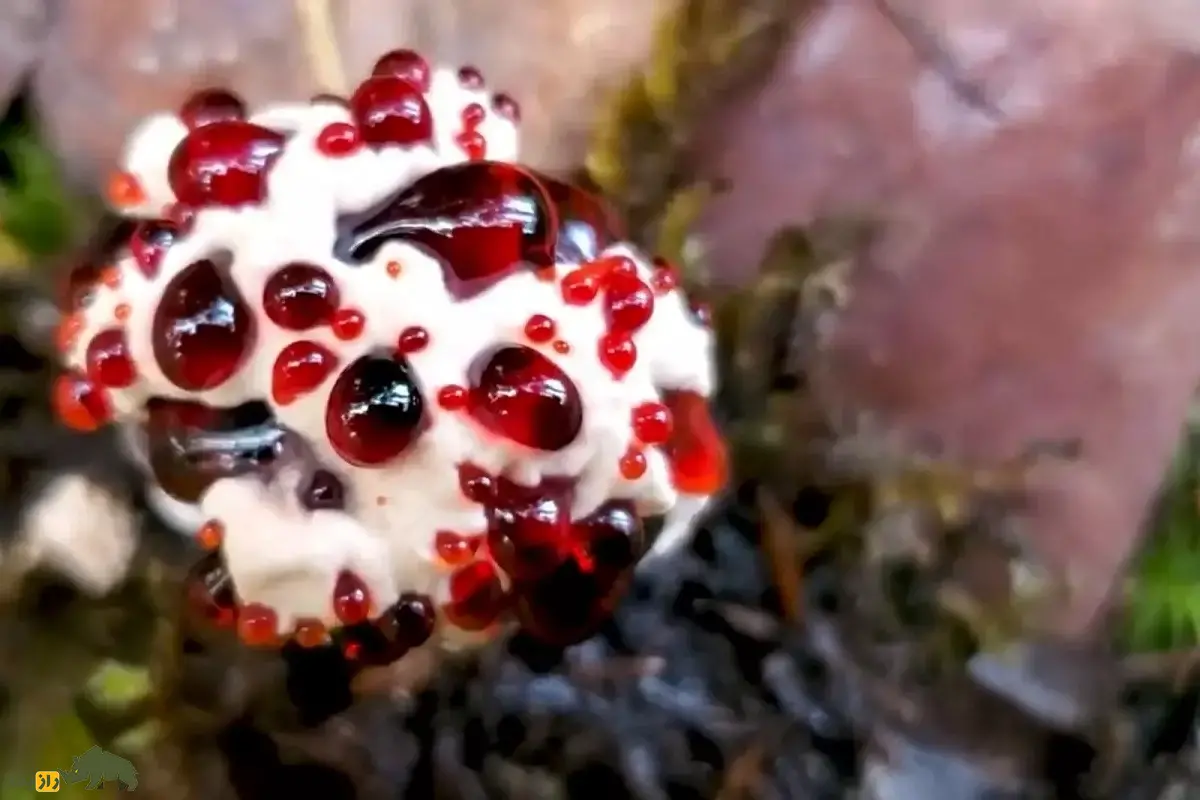 قارچ دندان خونی؛ قارچی ترسناک شبیه توتفرنگی با خامه و دندان شیطان که واقعا خونریزی میکند و یک بانداژ طبیعی است قارچ دندان خونی