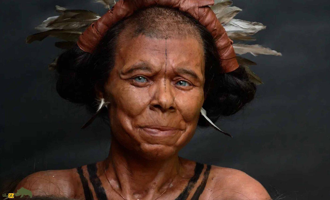 زن شکارچی ۱۰ هزار ساله زنده شد؛ اجداد اروپاییها این شکلی بودند! بازسازی چهره زن 10 هزار ساله در بلژیک