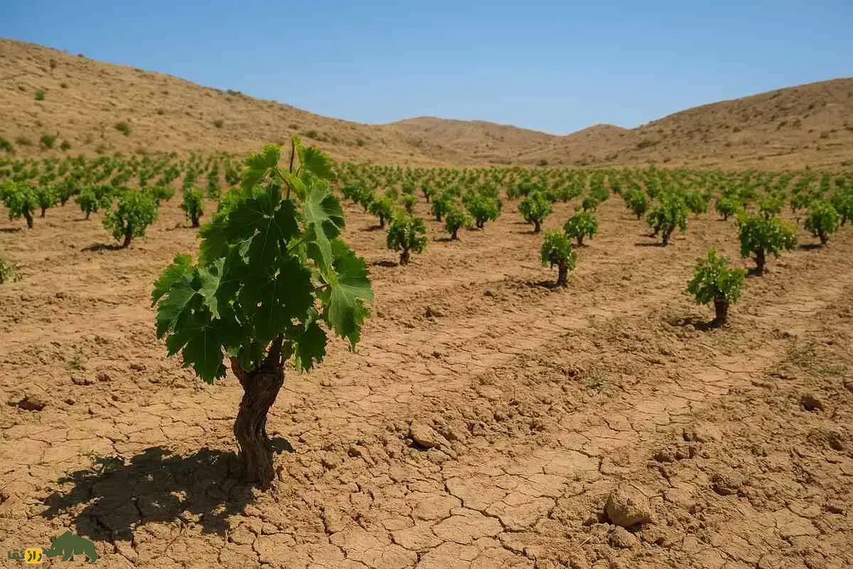 کاشت انگور دیمی؛ آموزش مرحله‌به‌مرحله کاشت و پرورش تاک مقاوم به خشکی در زمین‌های کوهستانی و نیمه‌خشک ایران که انگورهای باکیفیتی دارد