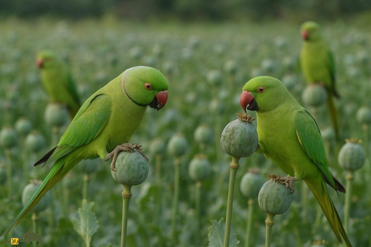 طوطی‌های تریاکی؛ طوطی‌هایی که بعد از حمله به مزارع خشخاش معتاد شدند و تا ۲۰ بار در روز به آنجا سر می‌زدند!