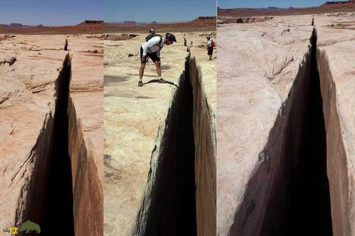 شکاف سیاه؛ یک حفره باریک و بی‌انتها در آمریکا که بومیان معتقدند تا مرکز زمین ادامه دارد و صداهای ترسناکی‌ از آن بیرون می‌آید!