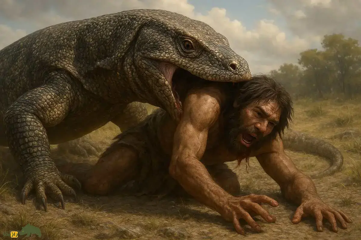 بزمجه باستانی؛ برادر بزرگتر و ۵۰۰ کیلویی اژد‌های کومودو که انسان‌های اولیه را شکار می‌کرد و عاشق گوشت انسان بود