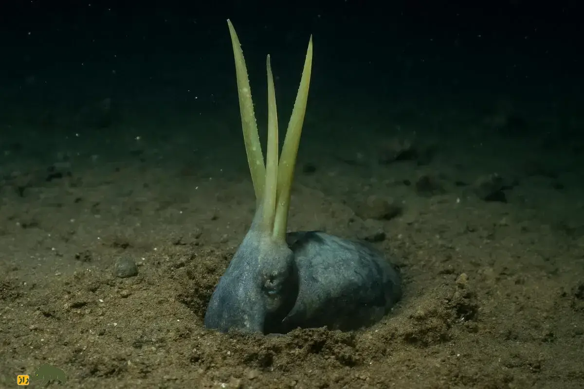 کشف جدید دانشمندان؛ گونه‌ای ناشناخته از ماهی مرکب اعماق دریا که وارونه دفن می‌شود و خود را شبیه گیاه آلوئه‌ورا می‌کند