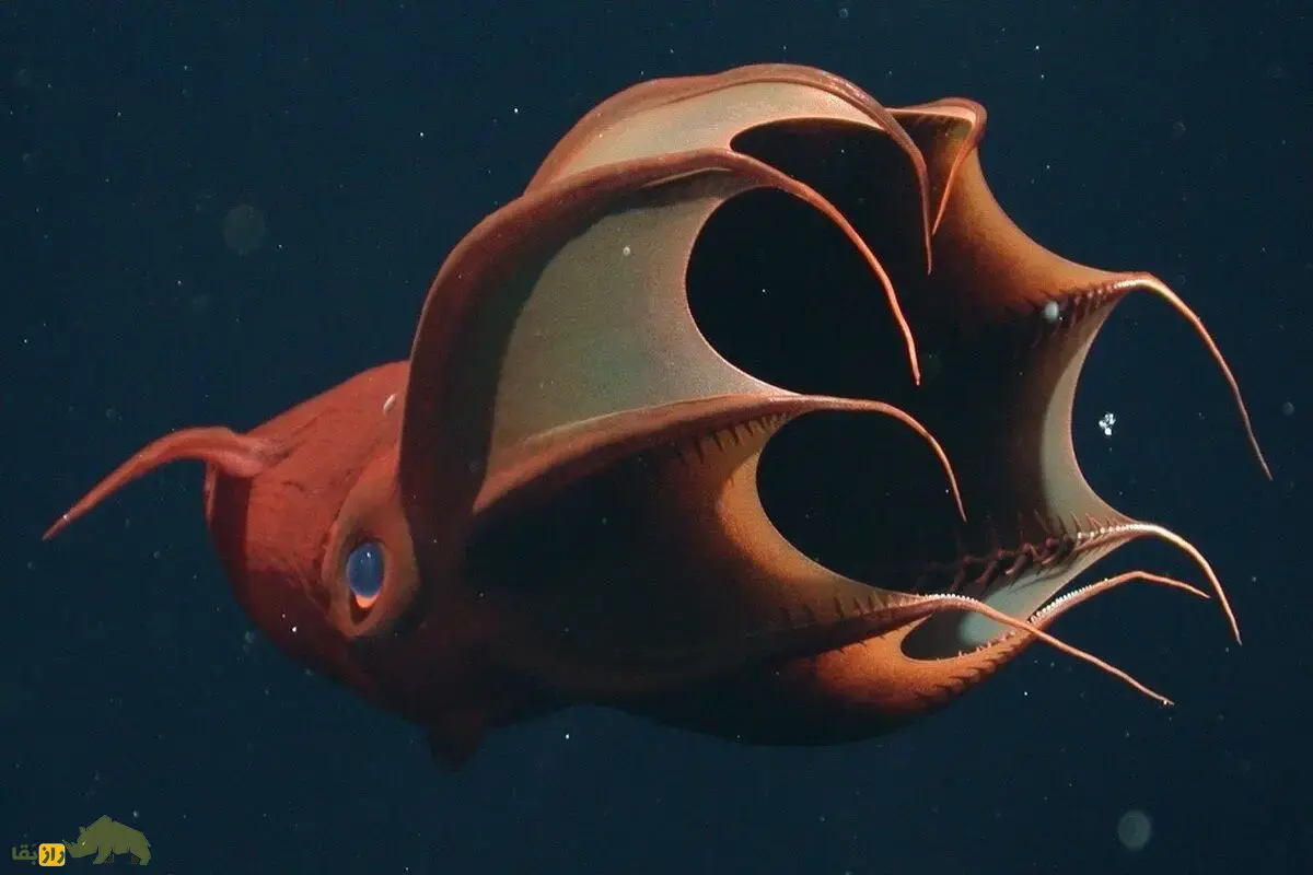 راز ژنوم ماهی مرکب خونآشام؛ فسیل زندهای که حلقه گمشده تکامل اختاپوسها را آشکار کرد راز ژنوم ماهی مرکب خونآشام؛ فسیل زندهای که حلقه گمشده تکامل اختاپوسها را آشکار کرد