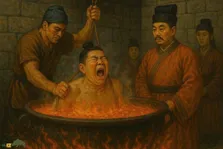 بی‌رحمانه‌ترین اعدام تاریخ؛ جوشاندن انسان در دیگ پر از روغن، قیر و سرب که توسط چینی‌ها انجام می‌شد