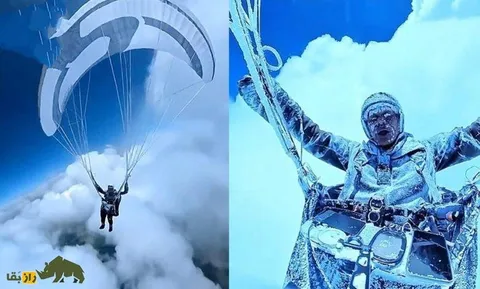 ویدئو | یک چینی تا ارتفاع ۸۵۰۰ متری رفت و زنده ماند
